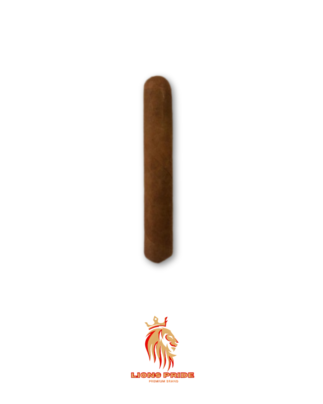 Natural wrapper Lions Pride cigar photographed on white
